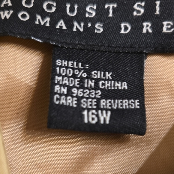 Silk August Silk Tan Midi Dress - Picture 10 of 14